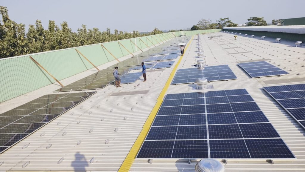Industrial Rooftop Solar Plant