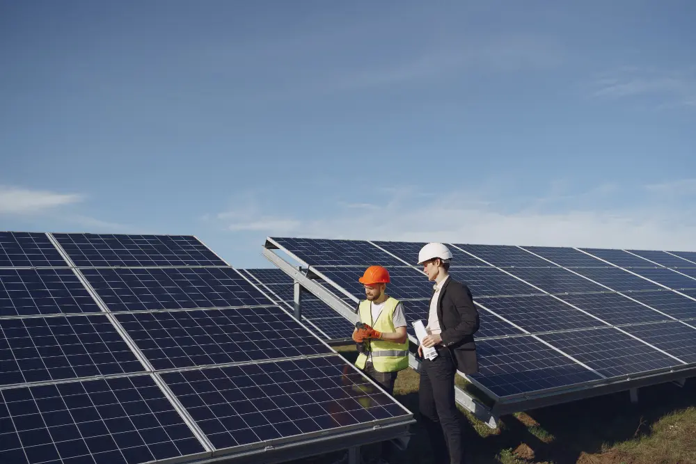 Engineers inspecting a project site